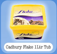 Cadbury Flake 1Ltr Tub